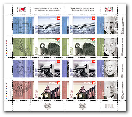 Pane of 8 stamps