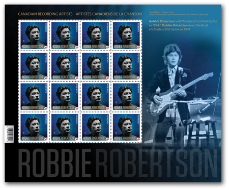 feuillets de 16 timbres (Robbie Robertson)