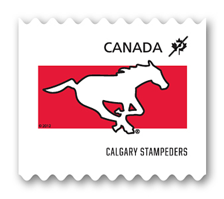 Stampeders de Calgary - rouleau de 50 timbres