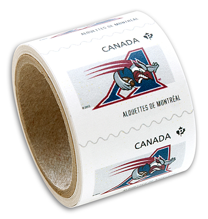 Alouettes de Montréal - rouleau de 50 timbres