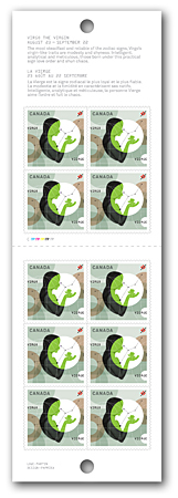 Vierge - carnet de 10 timbres