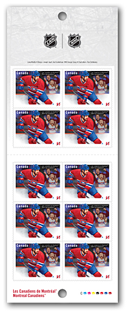 Les Canadiens de Montréal | carnet de 10 timbres 