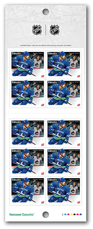 Vancouver Canucks | carnet de 10 timbres 
