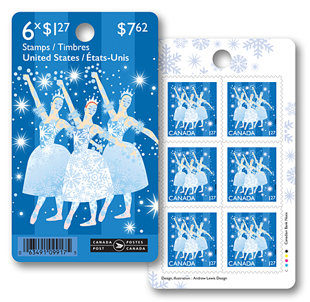 Carnet de 6 timbres - Éclat et lumières - 1,27 $ (envois aux États-Unis)