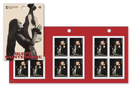 Carnet de 10 timbres - Buffy Sainte-Marie