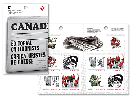 Caricaturistes de presse - Carnet de 10 timbres