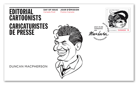 Caricaturistes de presse - Duncan Macpherson - Plis Premier Jour officiels