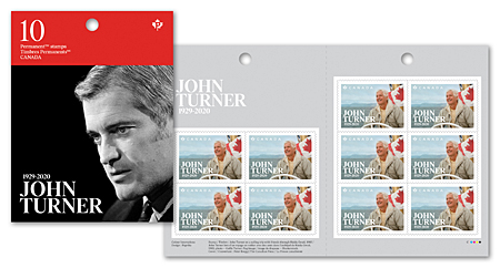 Carnet de 10 timbres - John Turner, 1929-2020