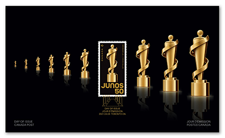 Official First Day Cover - JUNO Awards 50th Anniversary