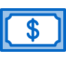 A dollar bill icon.