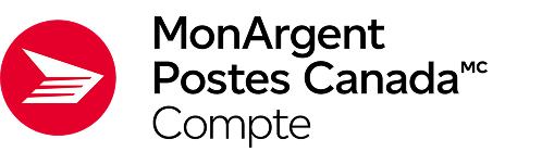 Le logo MonArgent Postes Canada. Le logo Remis par KOHO.  