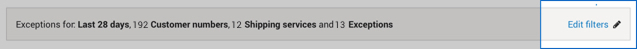 Intelligence 360 menu with &ldquo;Edit filters&rdquo; button highlighted. 