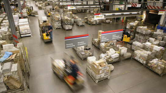 A Canada Post mail processing facility. 