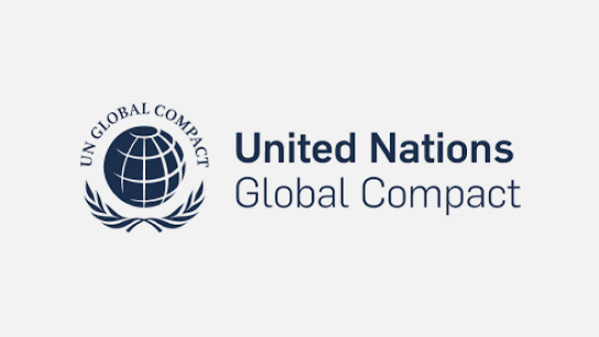 Logo du Pacte mondial des Nations Unies.